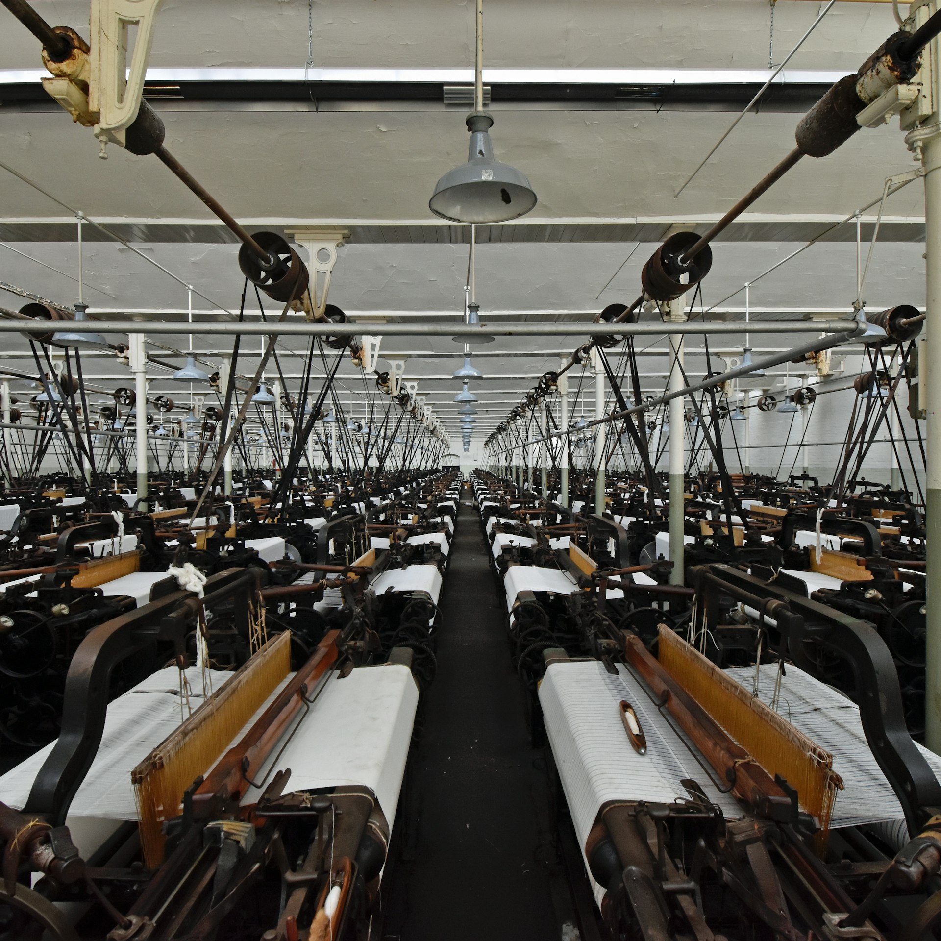 a room full of machinery